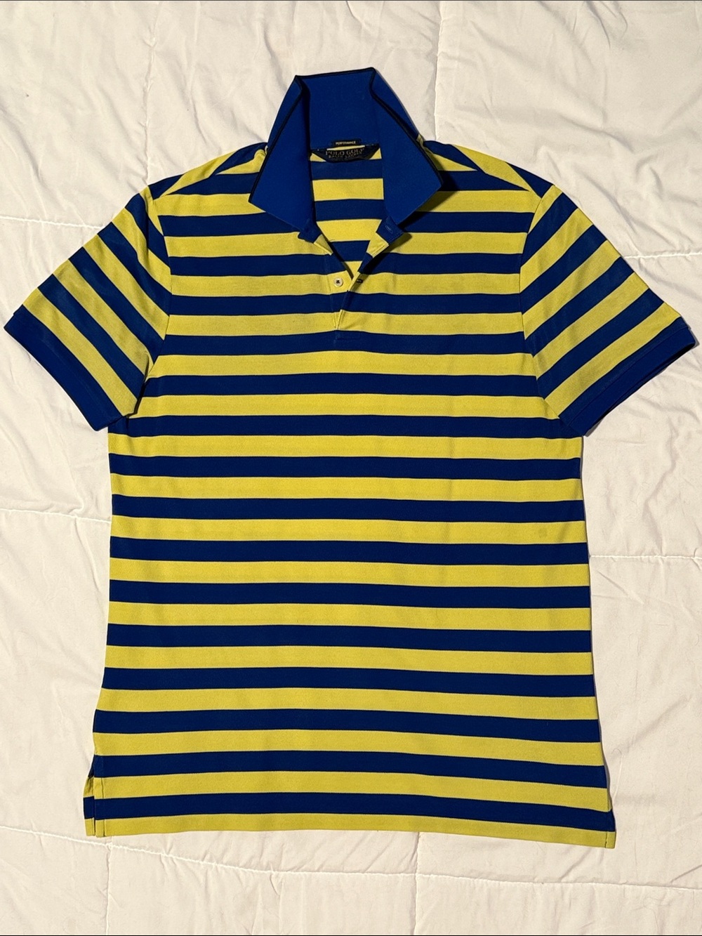 Polo Golf Ralph Lauren Performance Profit Fit Striped Polo Shirt Men’s L